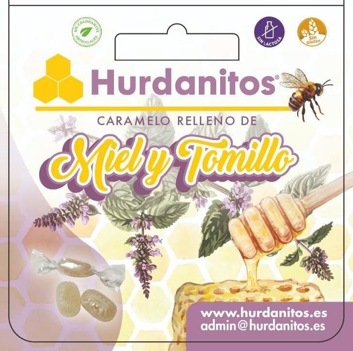 Hurdanitos caramelos rellenos de Miel y Tomillo 85 grs.