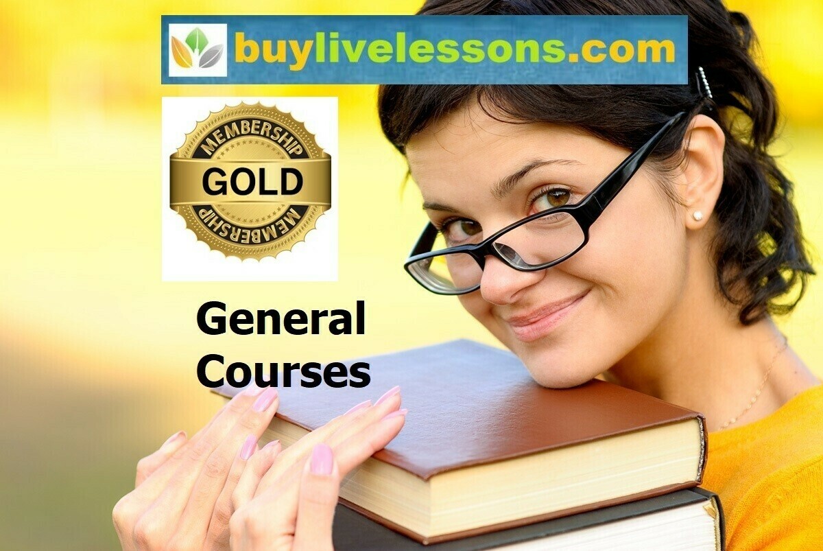 BUY 100 GENERAL LIVE LESSONS FOR 60 MINUTES EACH.