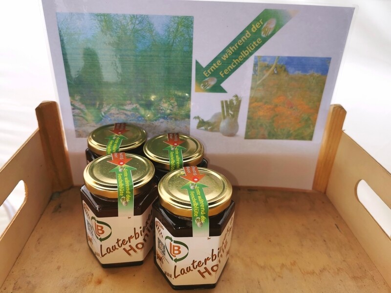 Honig, Ernte, während der Fenchelblüte 230g Honig, Ernte, während der Fenchelblüte 230g