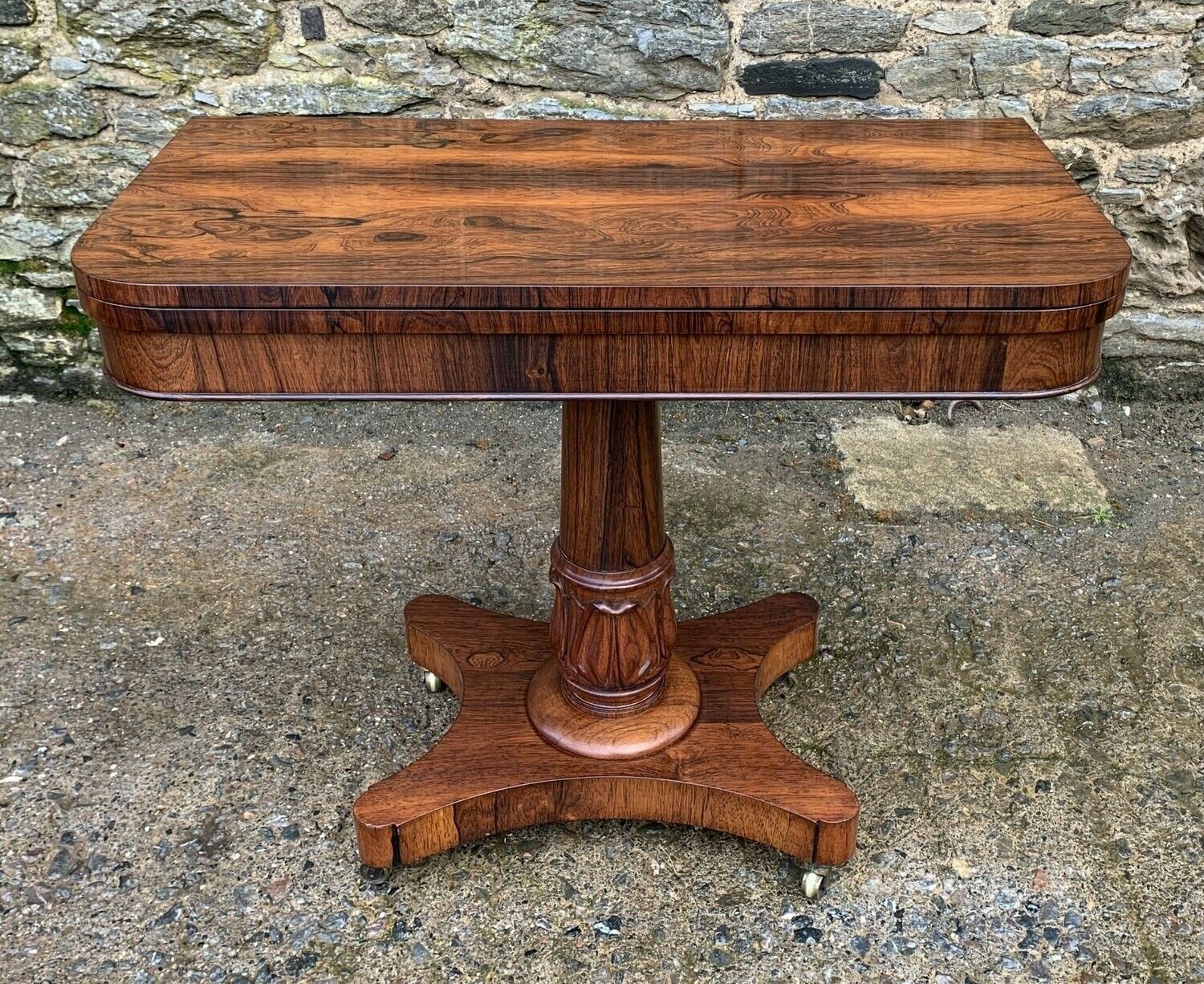 Regency Rosewood Card Table