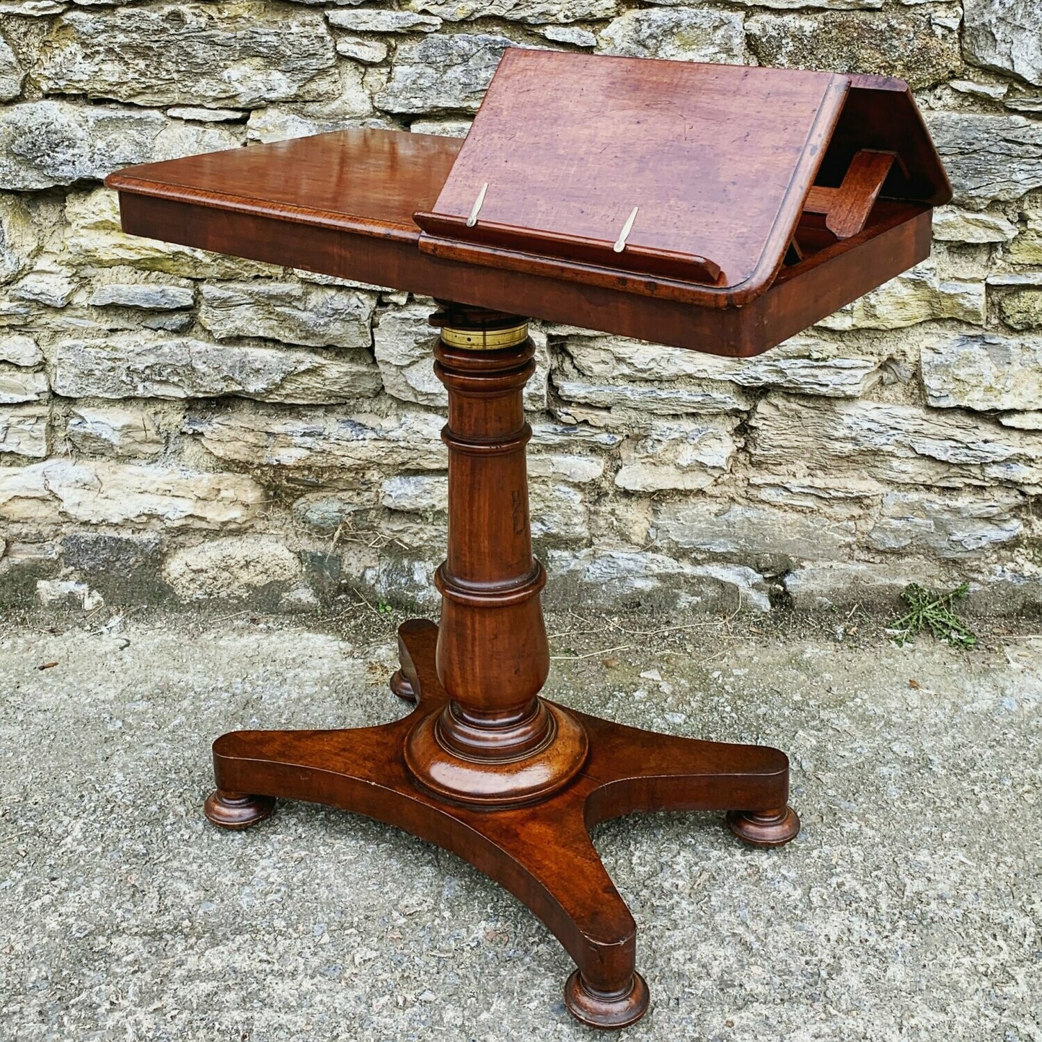 Victorian Mahogany Duet Reading Table