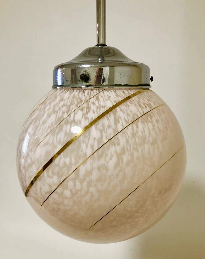 Art Deco Globe Pendant Light