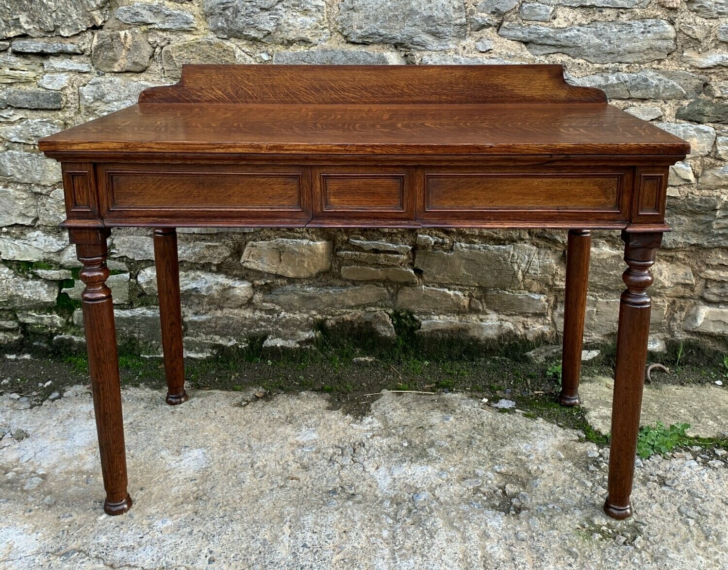 Victorian Oak Hall Table