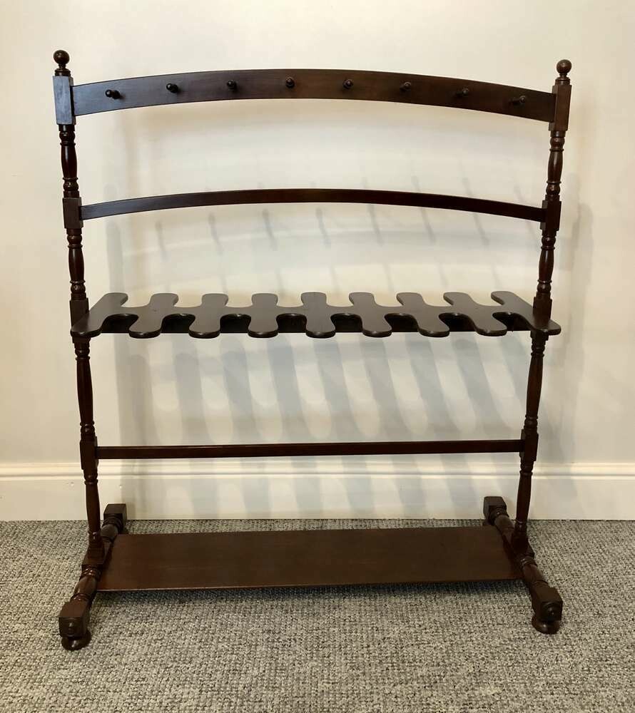 Regency Mahogany Boot and Whip Stand
