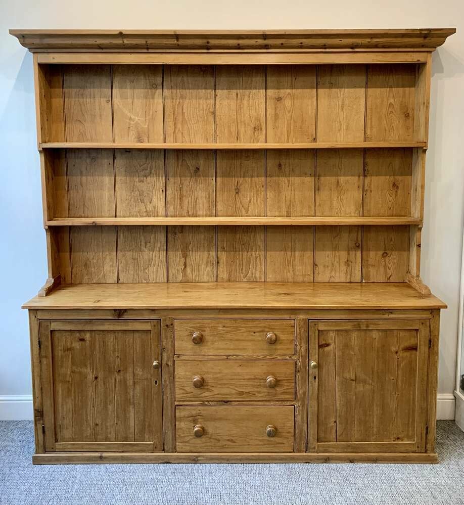 Large Antique Pine Dresser