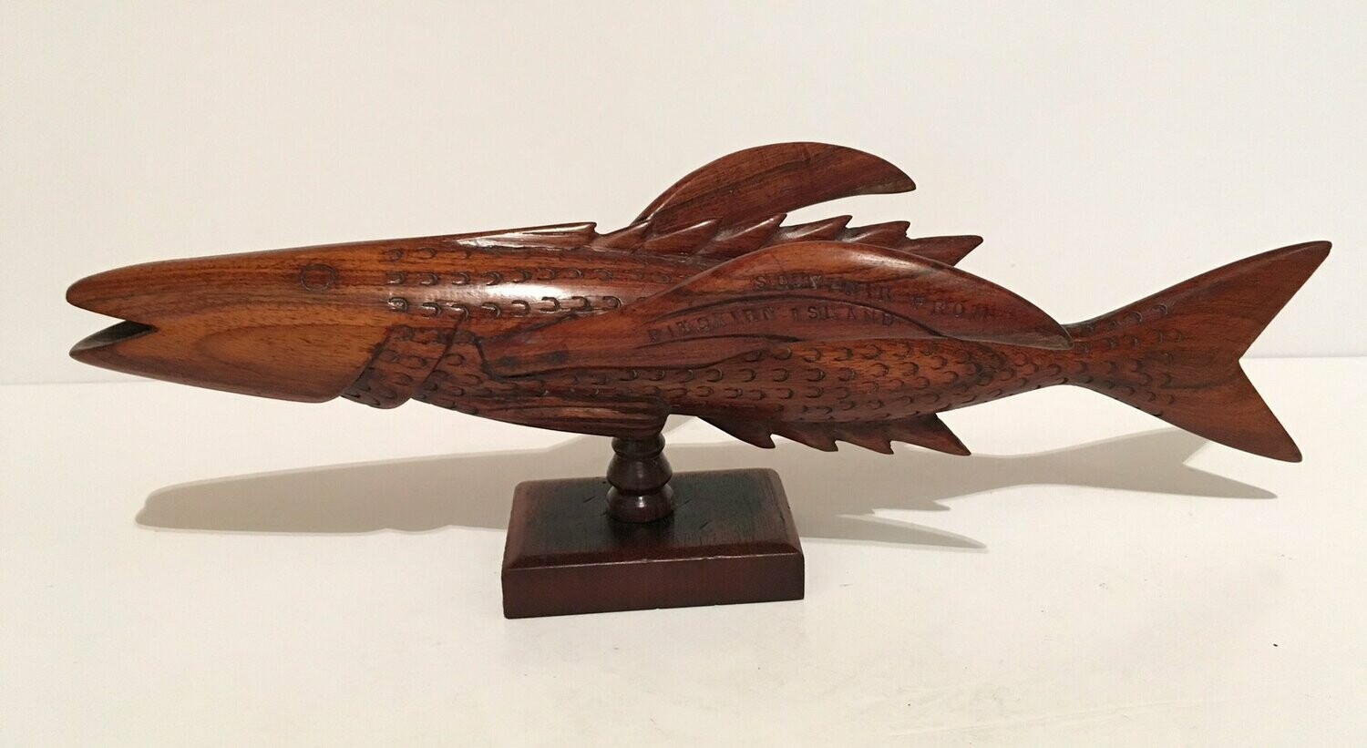 Pitcairn Island Carved Wooden Flying Fish
