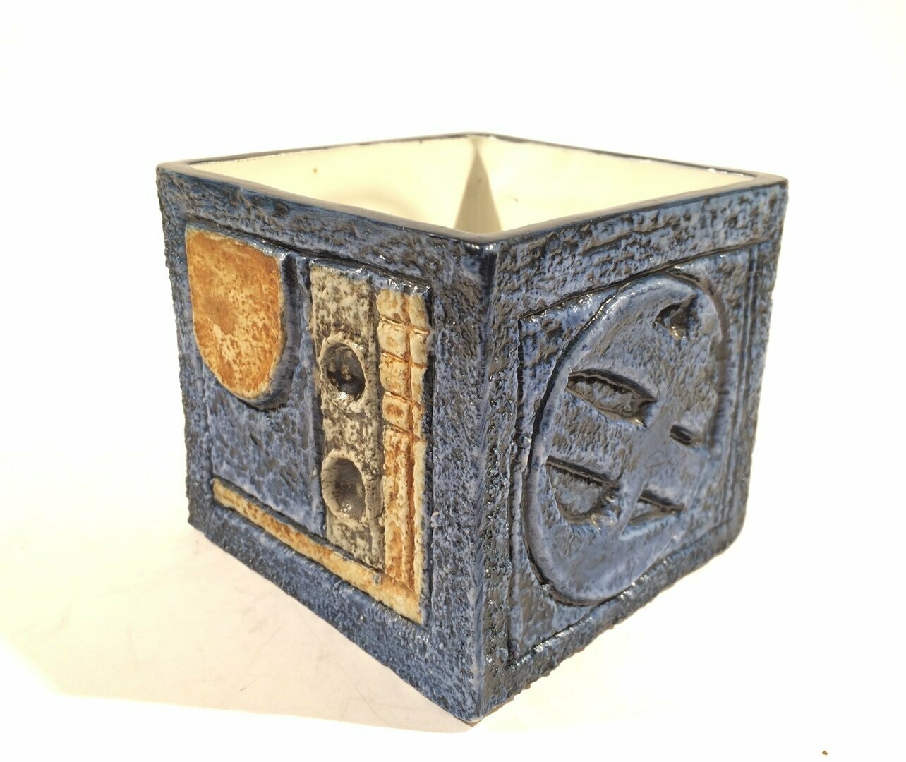 Troika Pottery Square Cube Vase