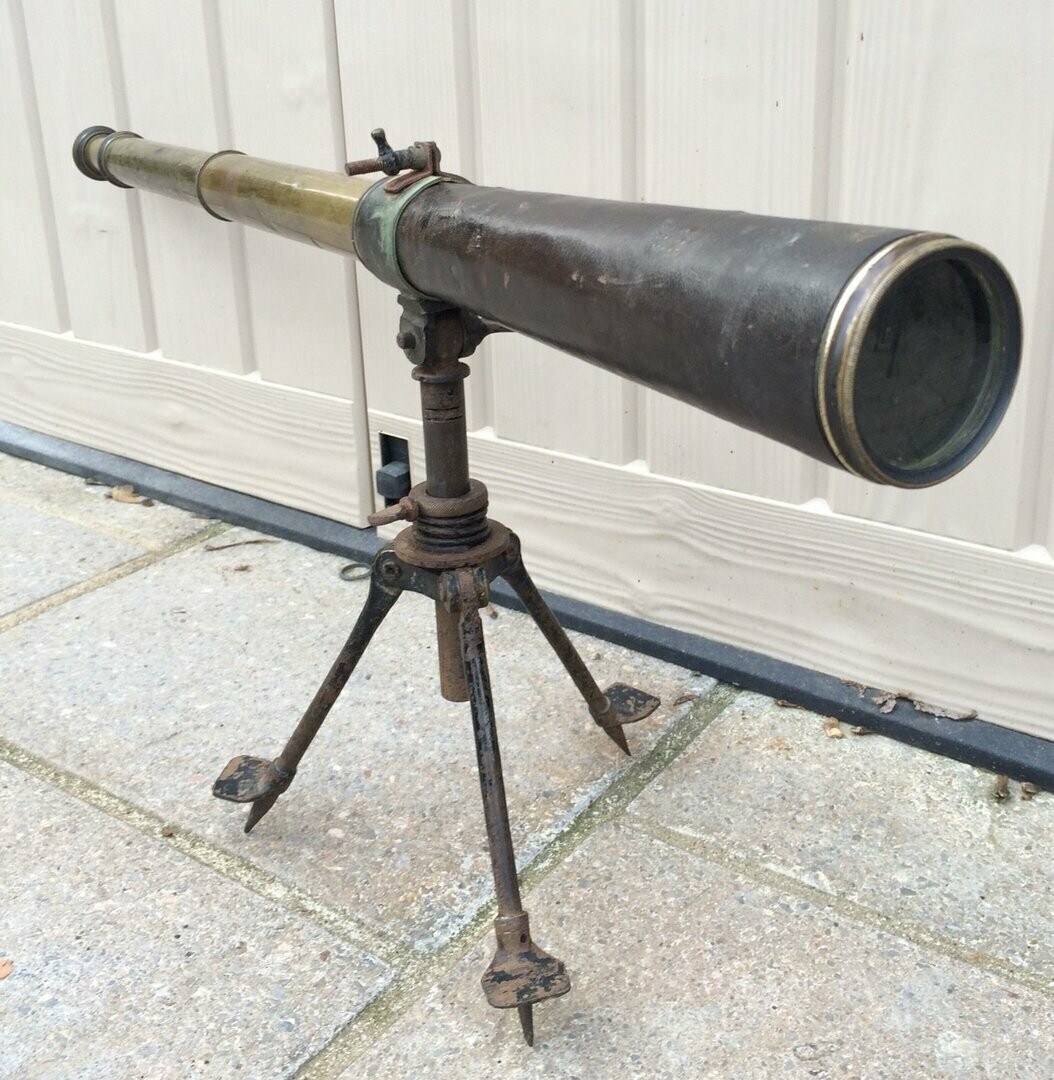 Antique WWI Military E.Vion Paris Field Telescope