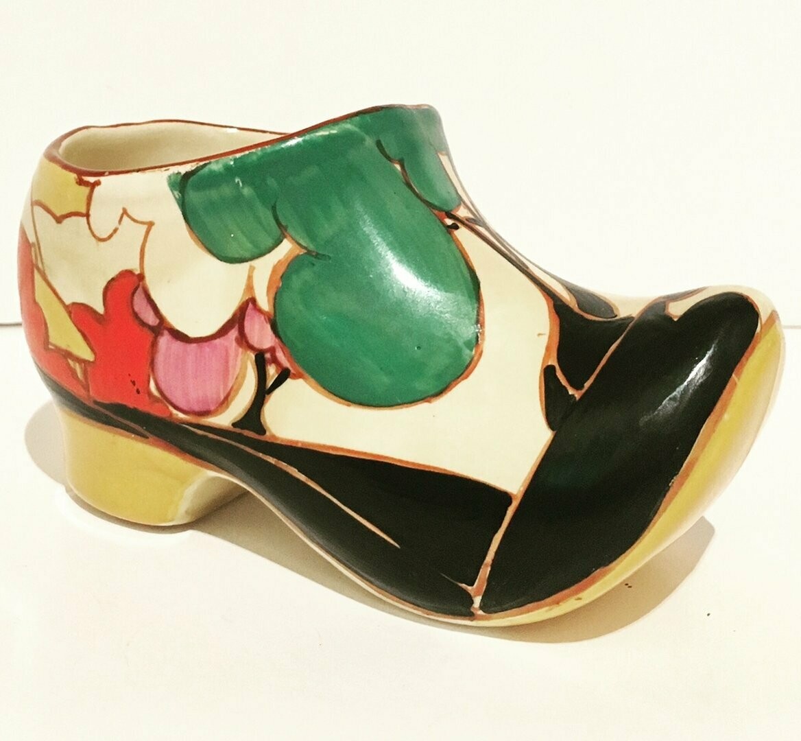 Clarice Cliff Pottery Clog Blue Autumn