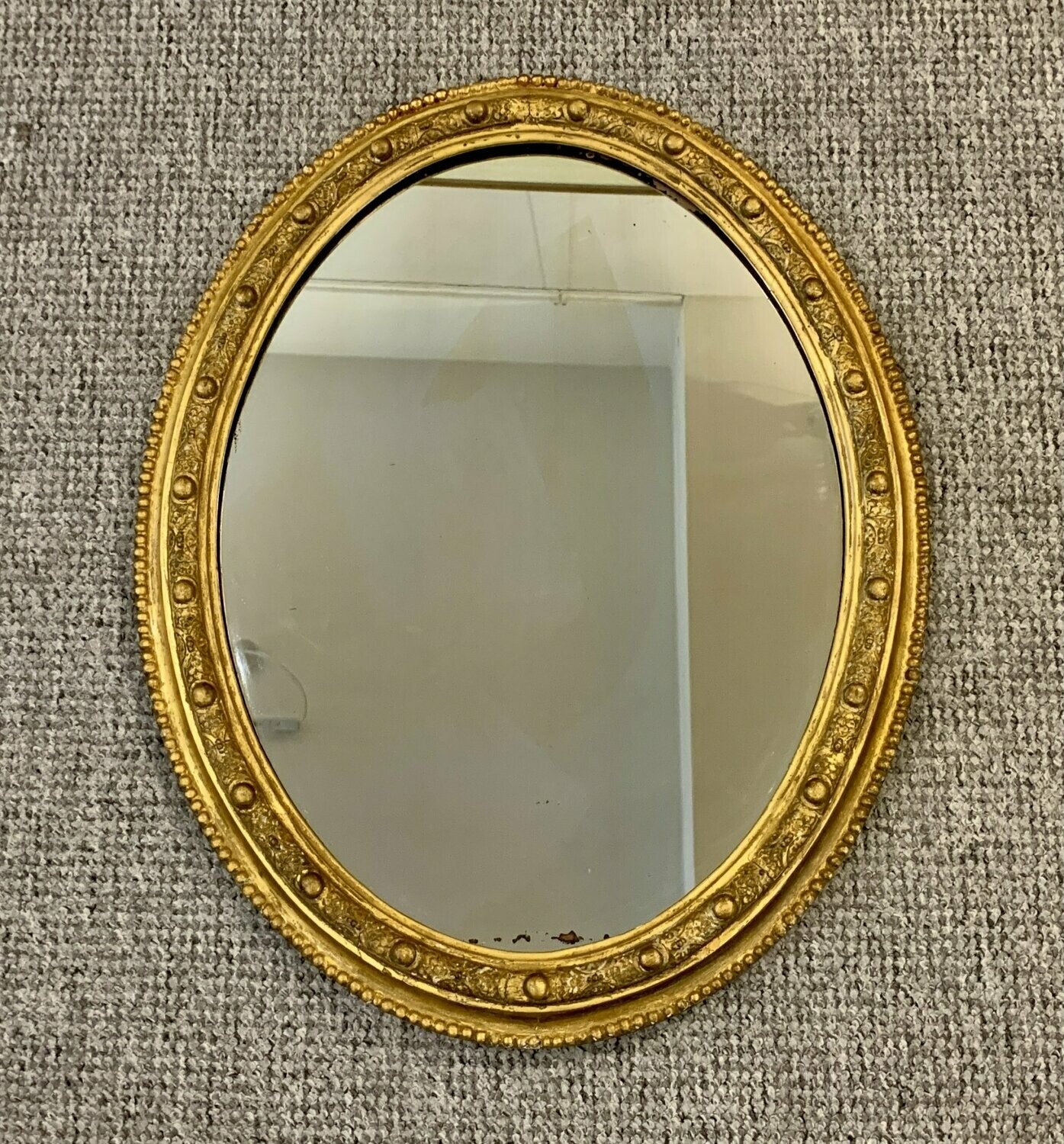 Antique Oval Gilt Wall Mirror