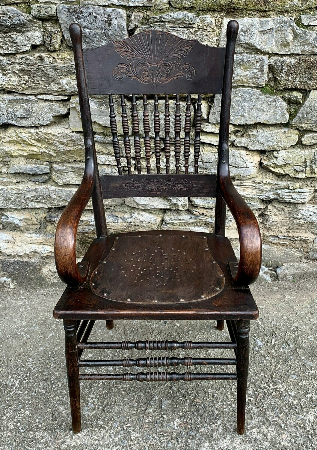 Antique American Bentwood Armchair