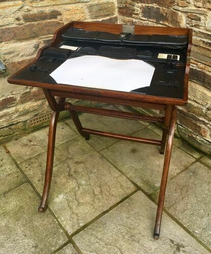Antique Campaign Folding Writing Table Desk