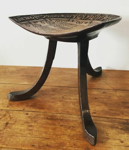 Antique Thebes Carved Egyptian Stool Liberty Co
