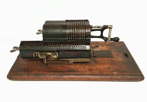 Antique Pinwheel Arithmometer Calculator