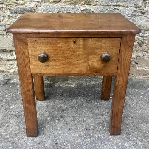 Antique Oak Book Press Table