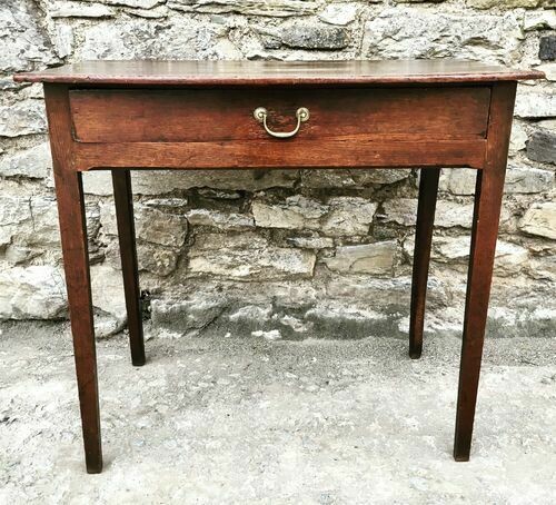 Georgian Country Oak Side Table