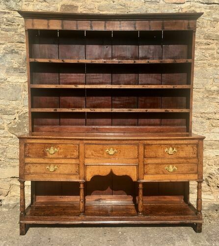 Antique Georgian Oak Potboard Dresser