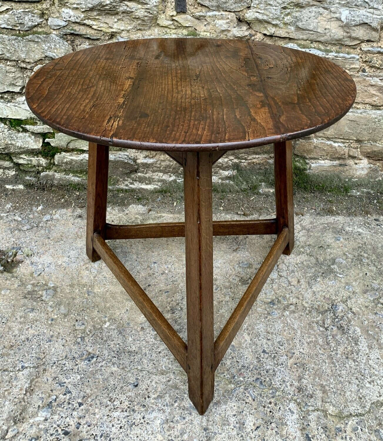 Georgian Oak Cricket Table