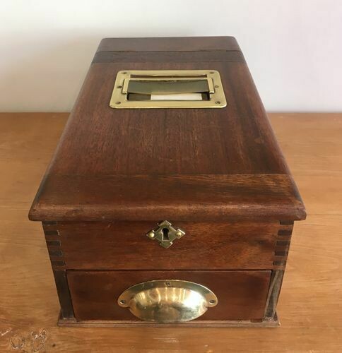 Antique Wooden Shop Till Cash Register