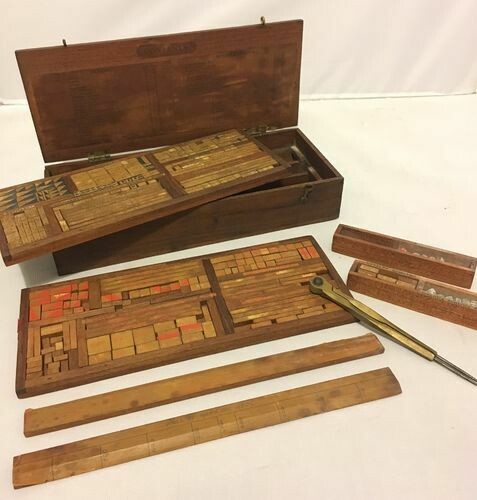 Antique Kriegsspiel Tactical Exercise Blocks