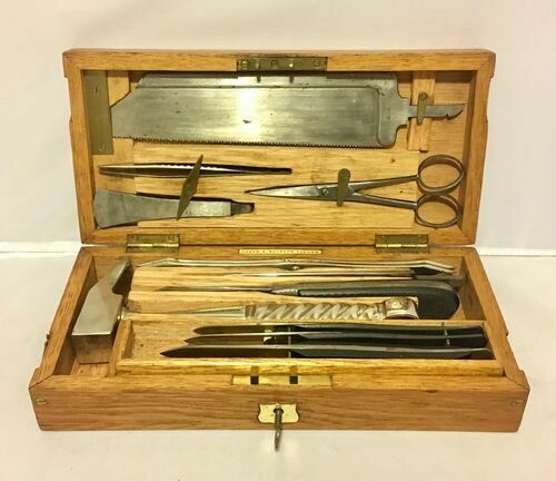 Antique Surgeons Post Mortem Instrument Set