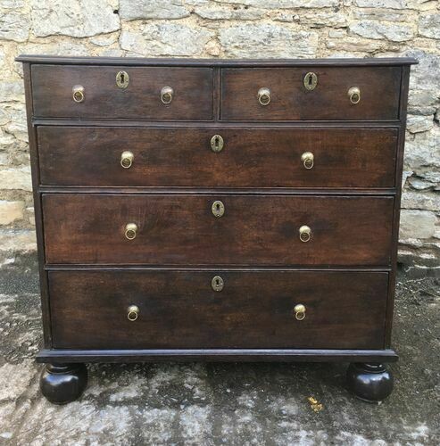 Antique Early 18th Century Oak Chest of Drawers