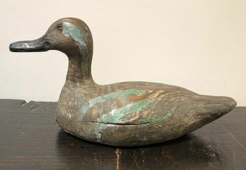 Antique Decorative Wooden Decoy Duck