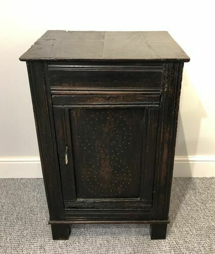 Antique 18th Century Oak Meat Safe Cupboard