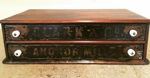 Antique Anchor Mills Haberdashery Drawers