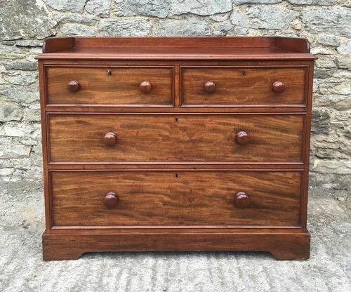 Victorian Mahogany Chest of Drawers with Gallery
