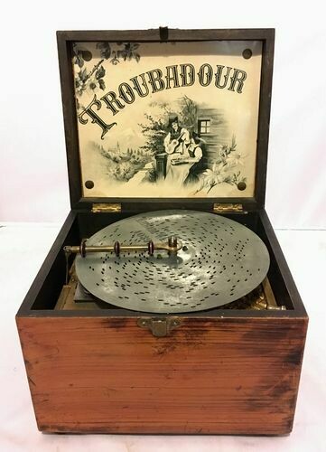 Antique Troubadour Polyphon Music Box