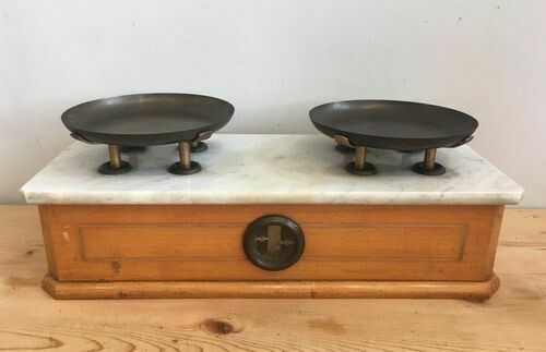 Antique Marble Topped Scales