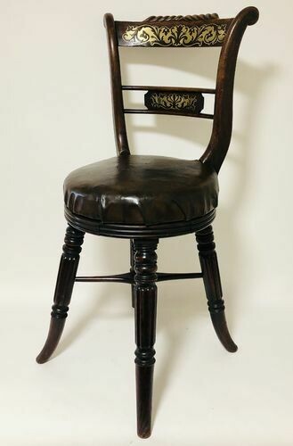 Antique Regency Harpists Music Chair