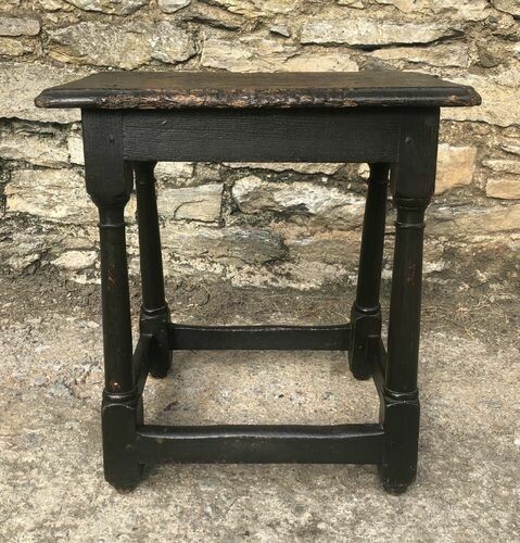 Antique Oak Joint Stool