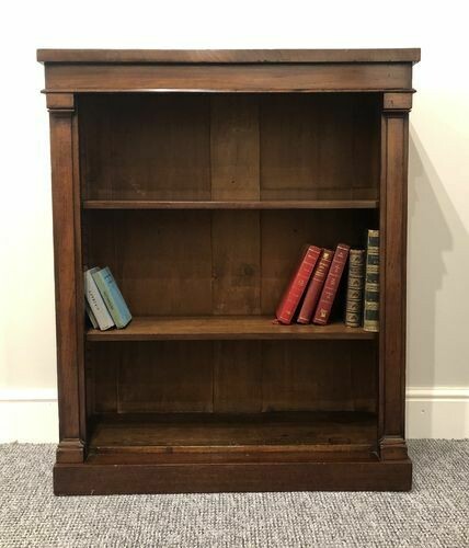 Antique Victorian Mahogany Open Bookcase