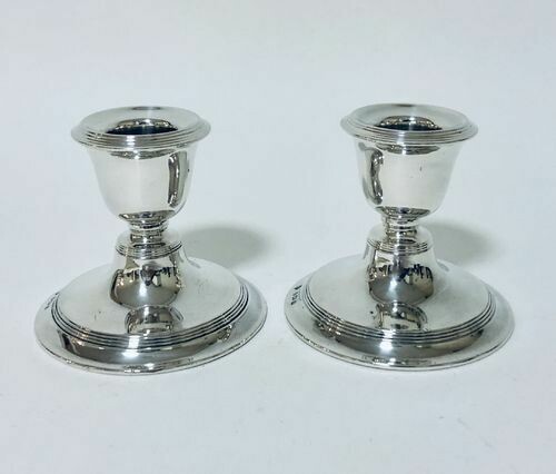 Pair of Edwardian Solid Silver Candlesticks