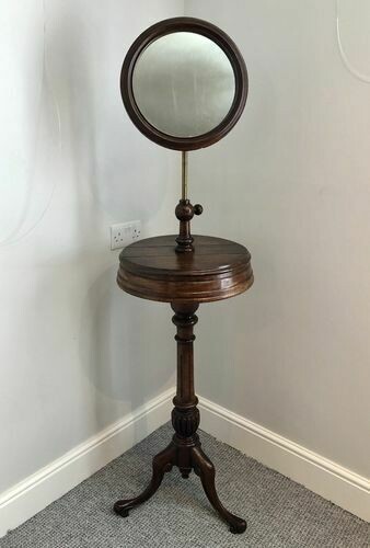 Antique Victorian Shaving Stand with Mirror
