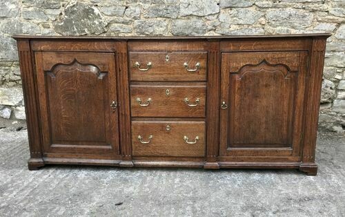 Georgian Oak Dresser Base