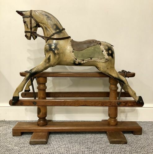Small Antique Victorian Rocking Horse