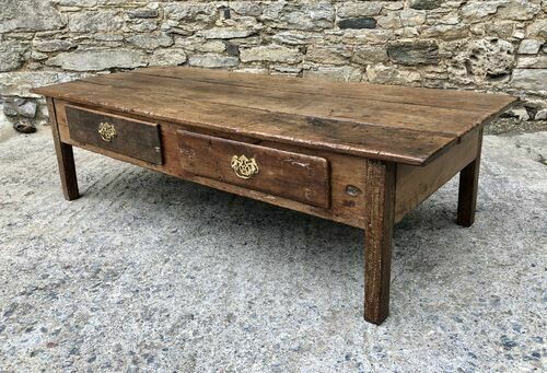Large 18th Century Oak Coffee Table