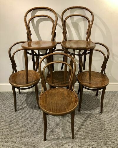 Set of 6 Bentwood Cafe Chairs