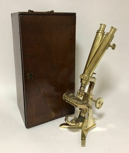 Antique Binocular Microscope