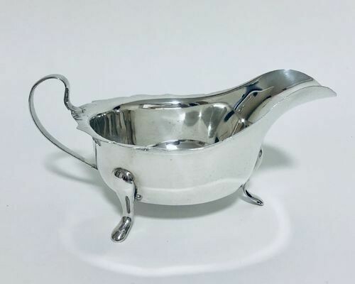 Antique Solid Silver Sauce Boat