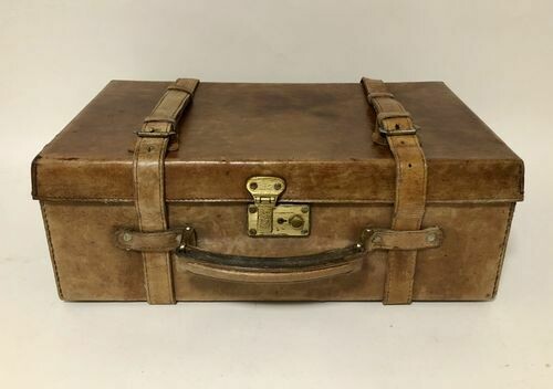 Antique Leather Cartridge Case