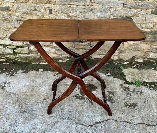 Victorian Mahogany Folding Coaching Table