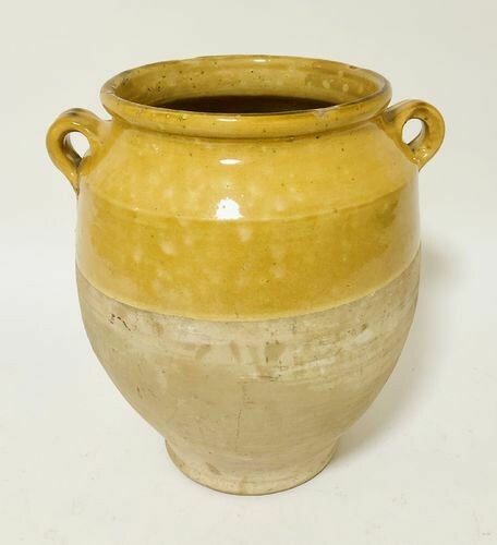 Large Antique French Confit Pot