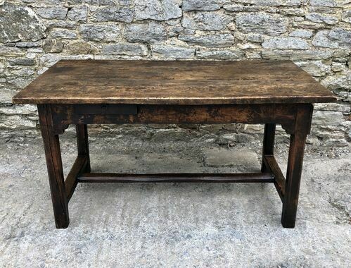Antique Oak and Elm Farmhouse Table