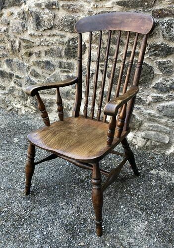 Antique Stick Back Farmhouse Chair