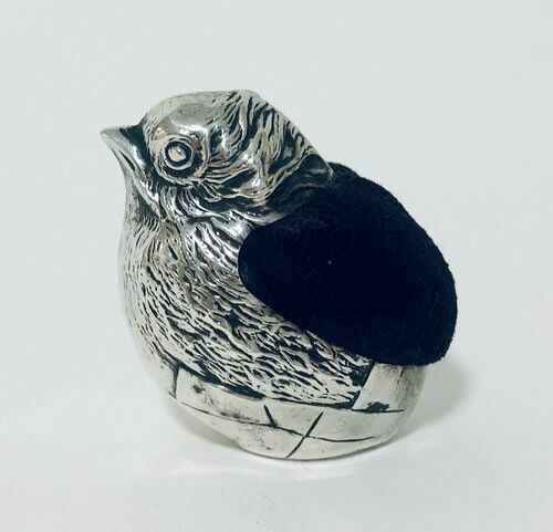 Antique Silver Chick Pin Cushion Sampson Mordan