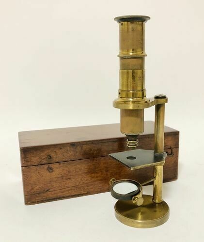 Antique Brass Student Microscope